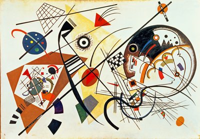 Kruisende lijnen, 1923 door Wassily Kandinsky